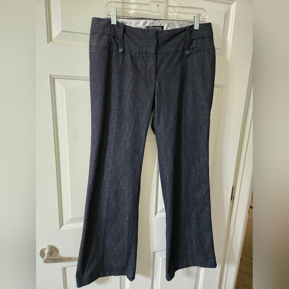 Dark Blue Wide-Leg Trousers Size 11